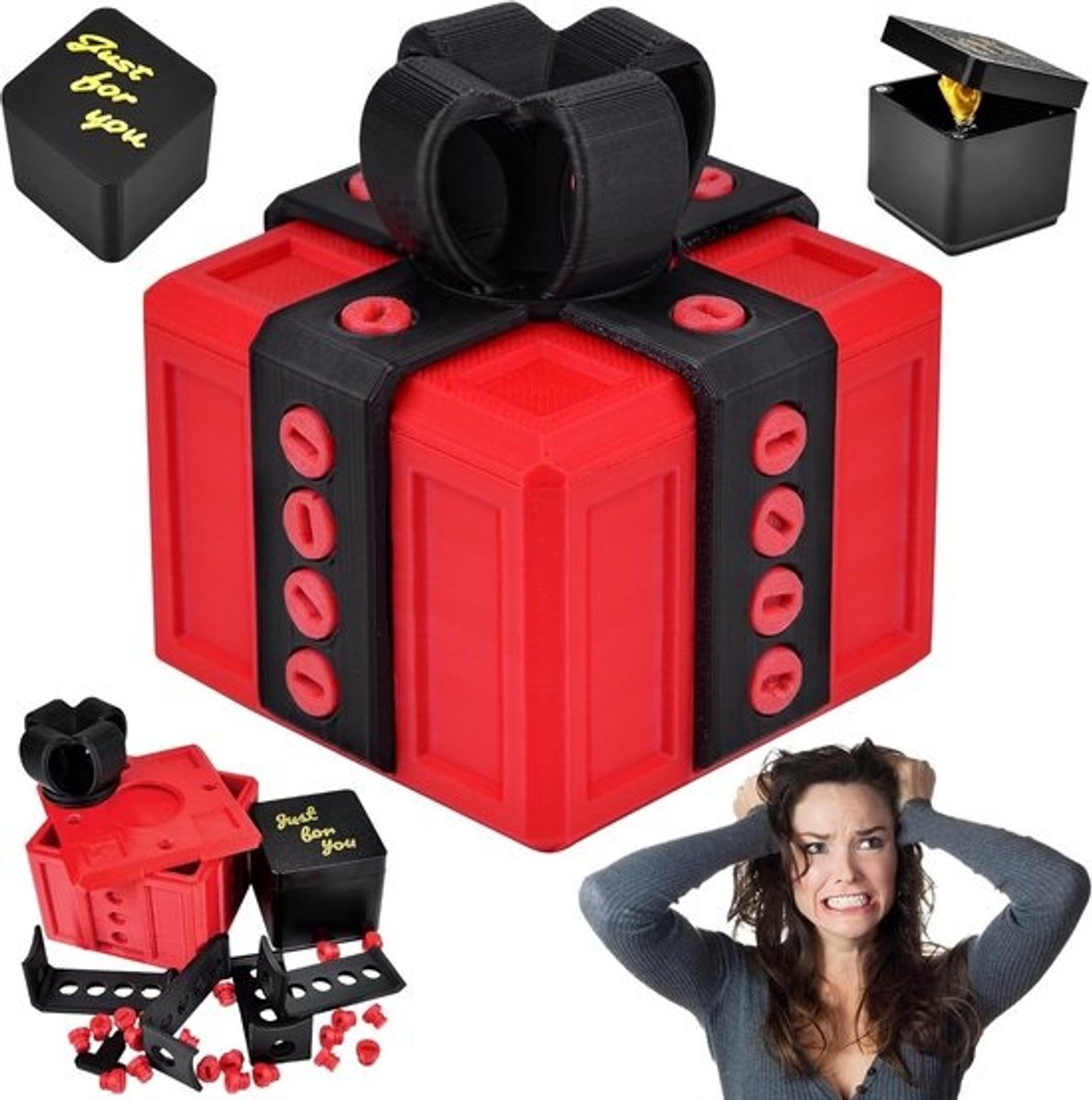 Verrassingscadeau Box met Middelvinger: Grappig Onuitpakbaar Cadeau voor Mannen en Vrouwen