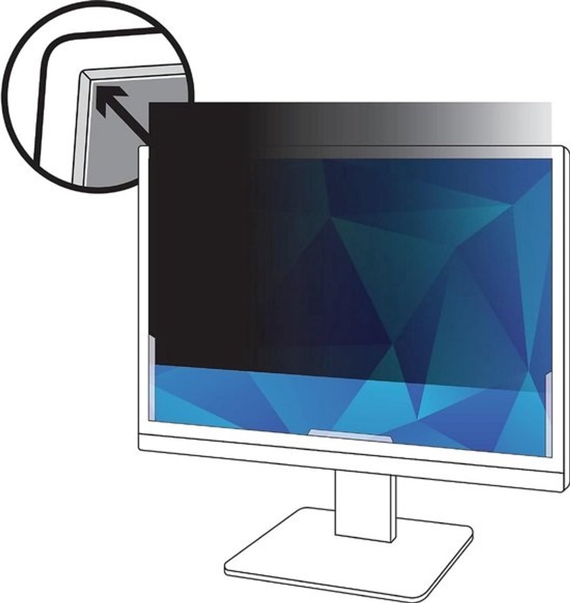 Privacyfilter Desktop Scherm 19 Inch 16:10 - Voorkom meekijken