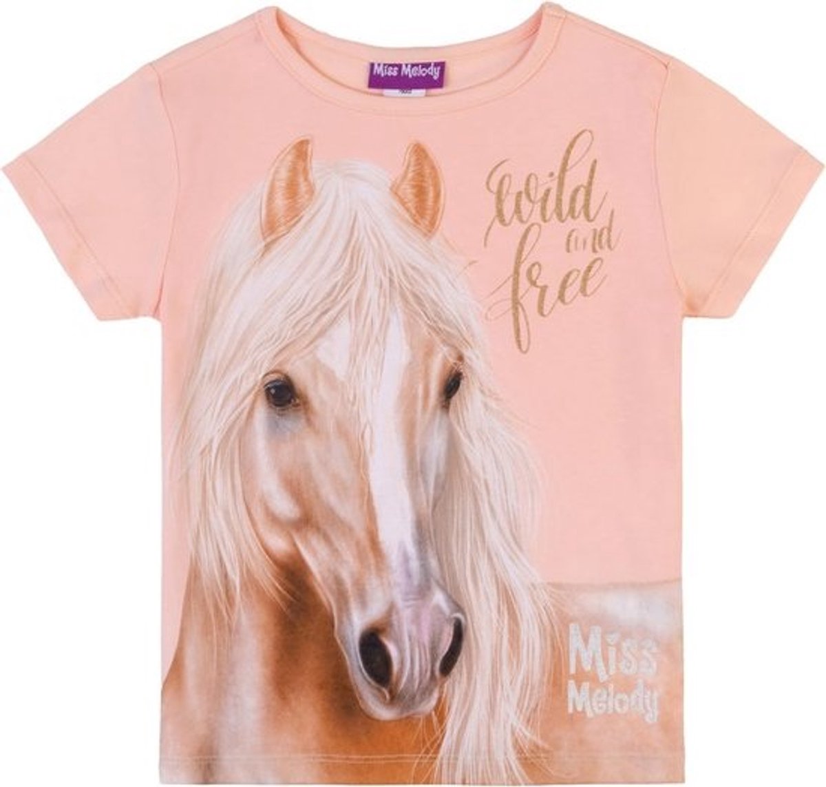 Roze Meisjes T-Shirt met Uniek Design - Comfortabel Katoen Kleding