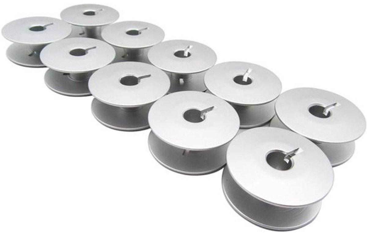 10 Stuks Aluminium Spoelen voor Industriële Naaimachines - Vervanging voor Diverse Merken