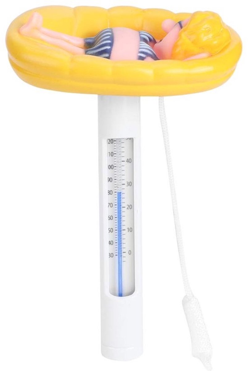 Drijvende Zwembad Thermometer met Snoer voor Nauwkeurige Watertemperatuur Meting