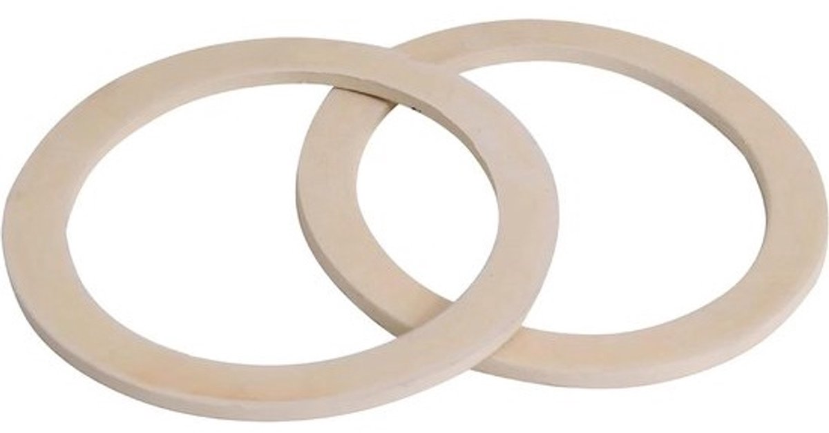 Platte Afdichting Koffiezetapparaat - Rubber Ring - Lekvrij Koffiezetten - Voedselveilig Rubber - 69 x 85 x 3.8 mm - Zwart