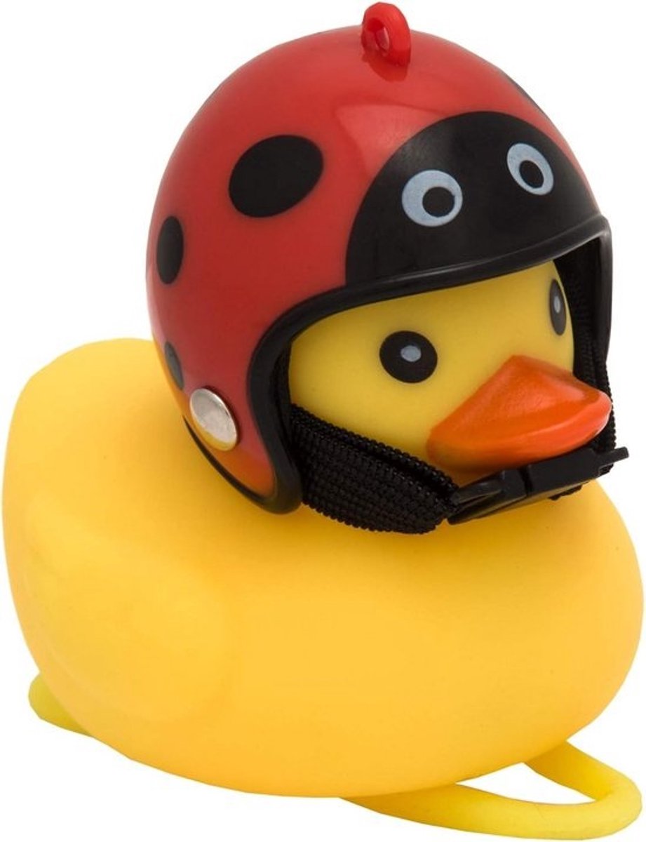 Grappige Fiets Hup Eend met Lieveheersbeestje Helm - Eenvoudig te Bevestigen