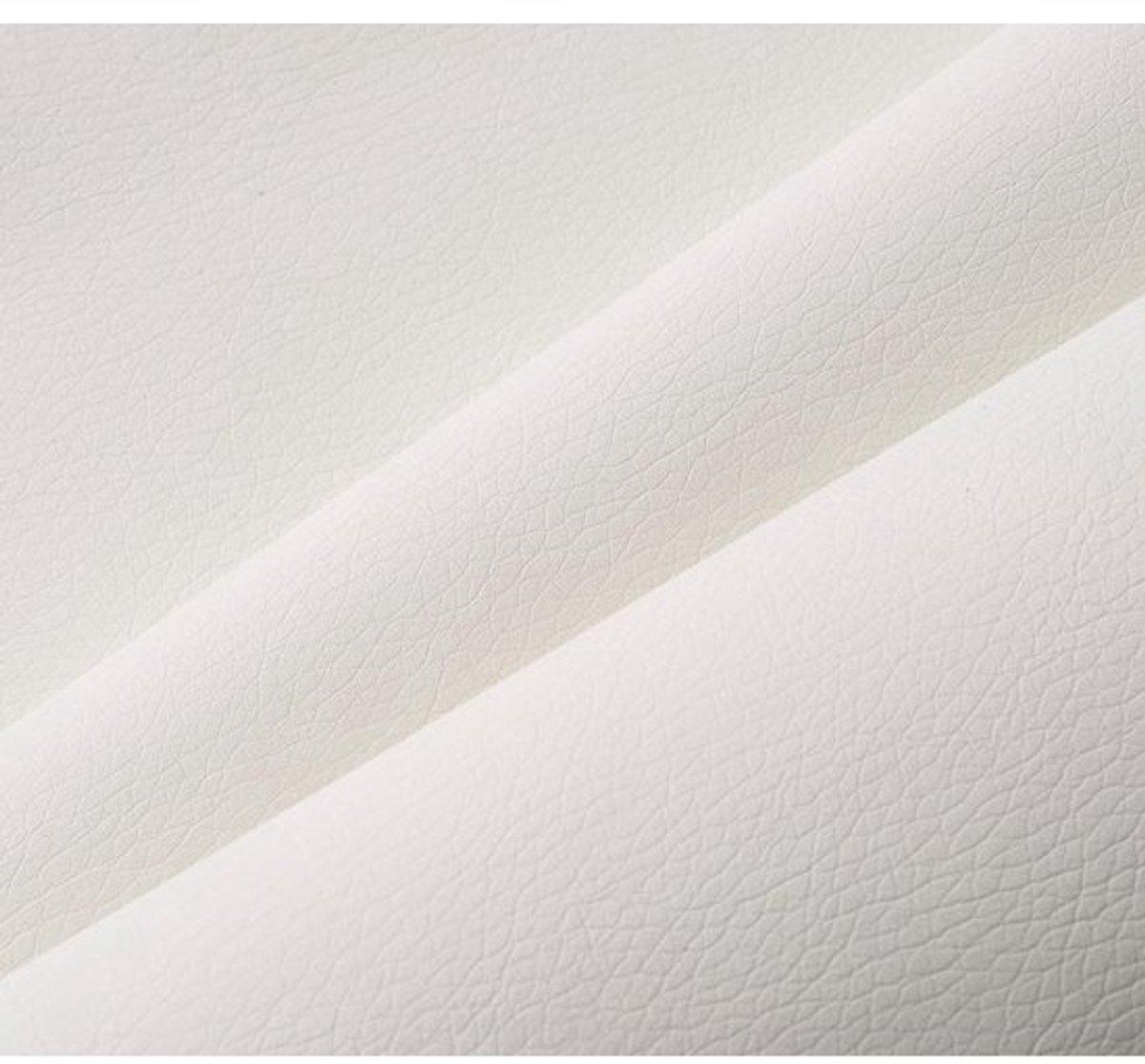 Zacht Kunstleer Stof per Halve Meter voor Bekleding - Meubels, Banken en Stoelen - 140x50 cm - Melkwit