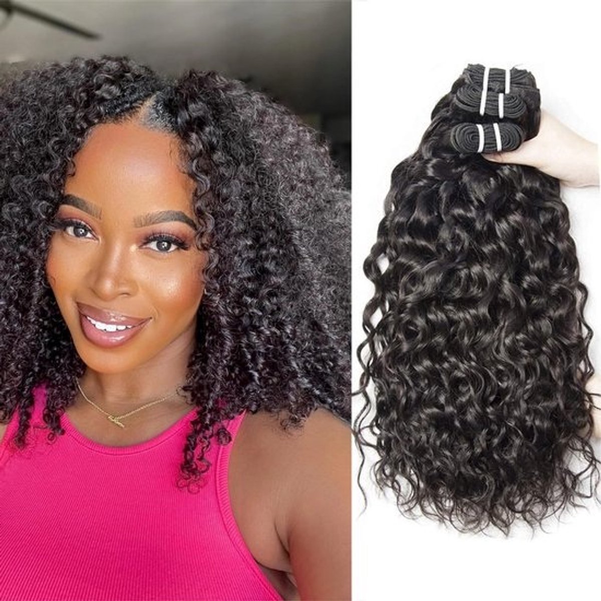 Kinky Curly Wave Haarbundels - 10 Inches - 240g