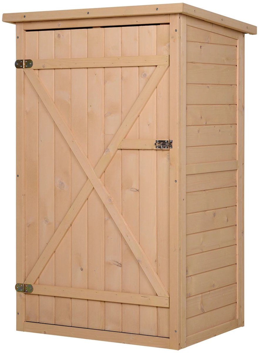 Brandistry - Tuinkast - Tuinschuur - Berging Tuin - Buitenberging - Opberghok Tuin - Gereedschapsschuur - Hout - Weersbestendig