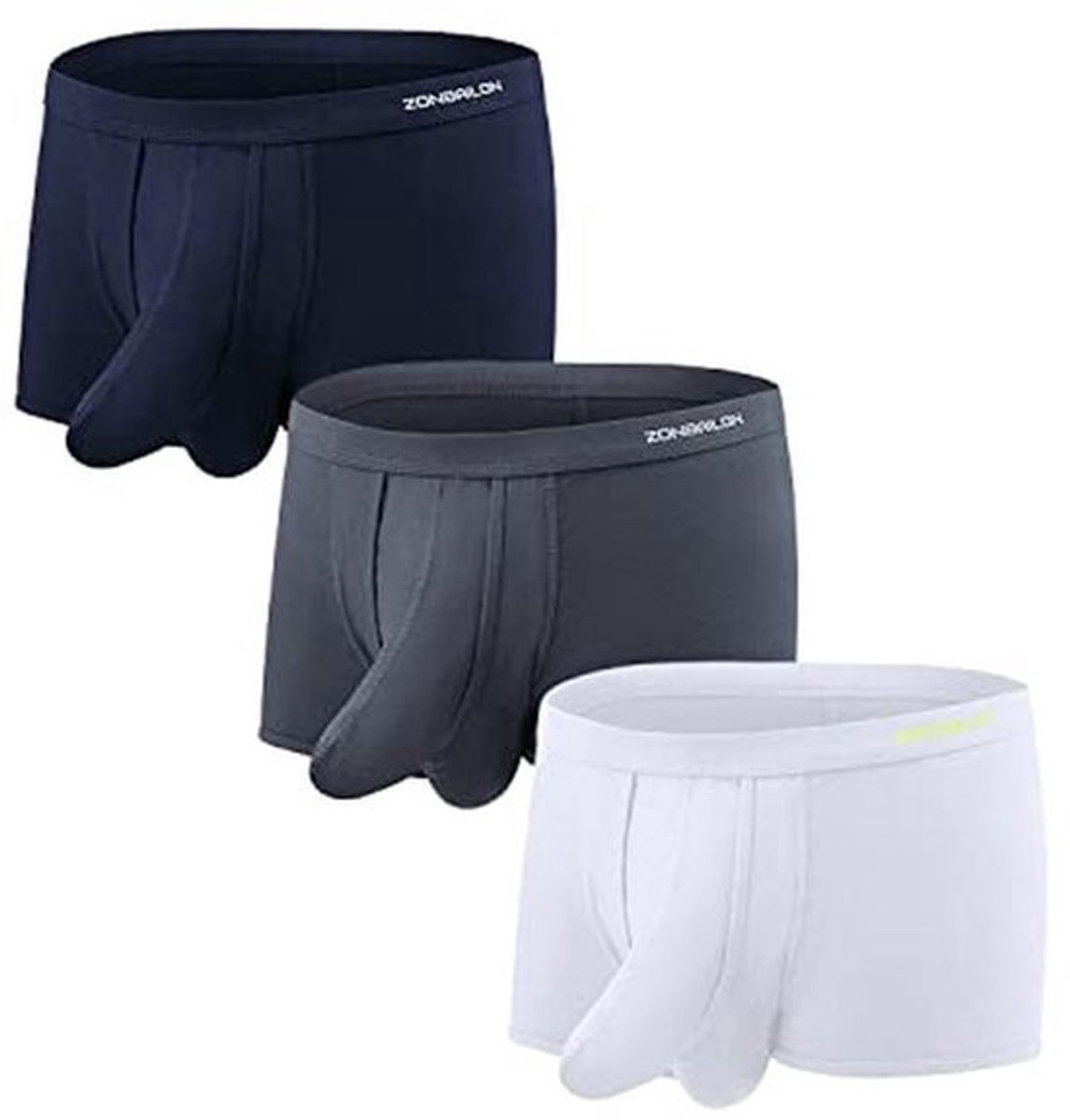 Heren Boxershorts met Dual Pouch voor Optimale Ondersteuning en Comfort