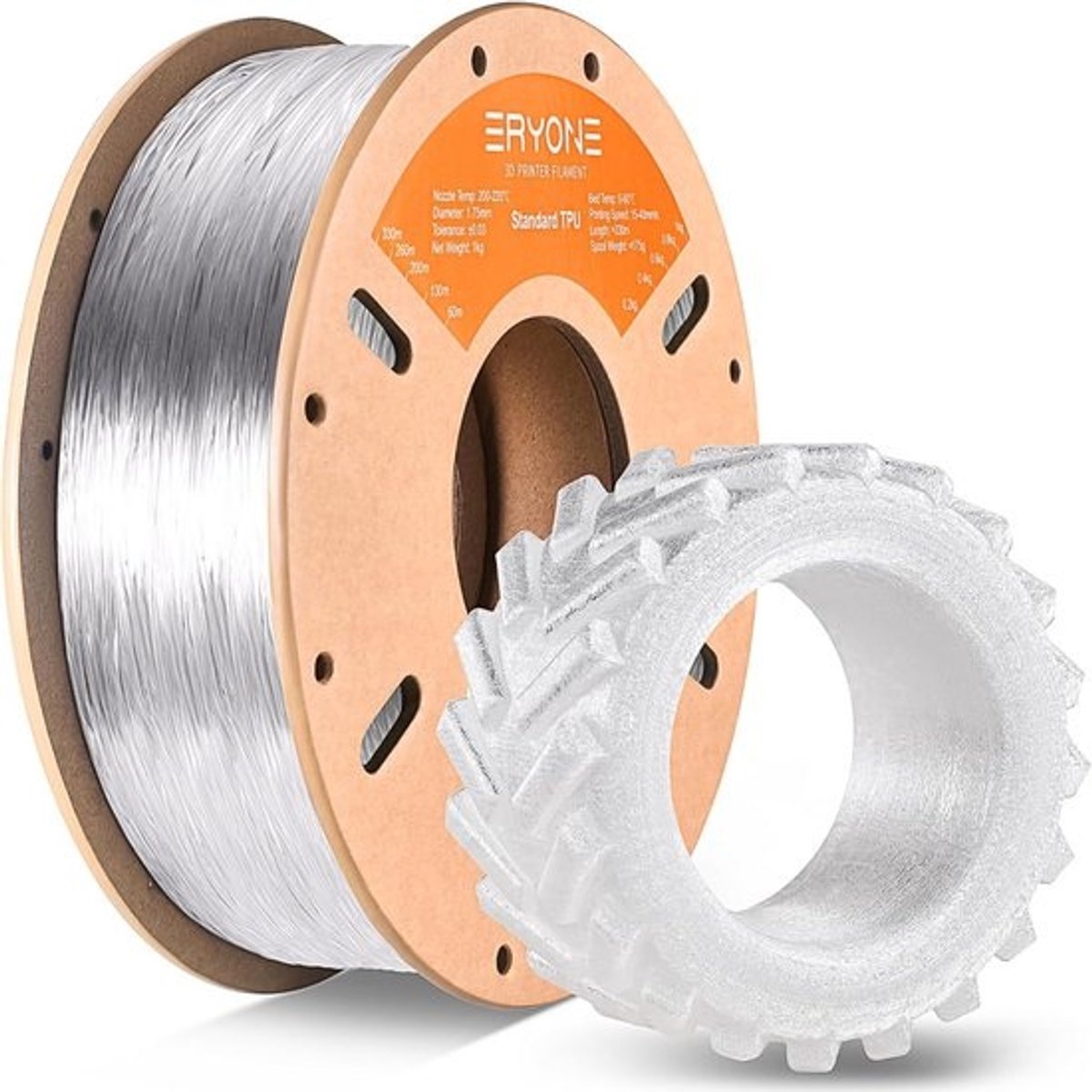 Flexibel TPU 1.75mm Filament voor 3D Printer, Hoge Nauwkeurigheid, 1kg
