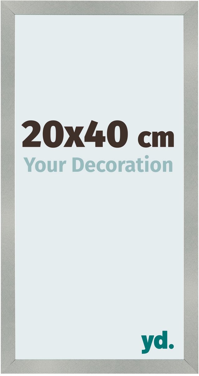 Your Decoration - Fotolijst 20x40 cm - MDF - Aluminium Geborsteld - Bologna