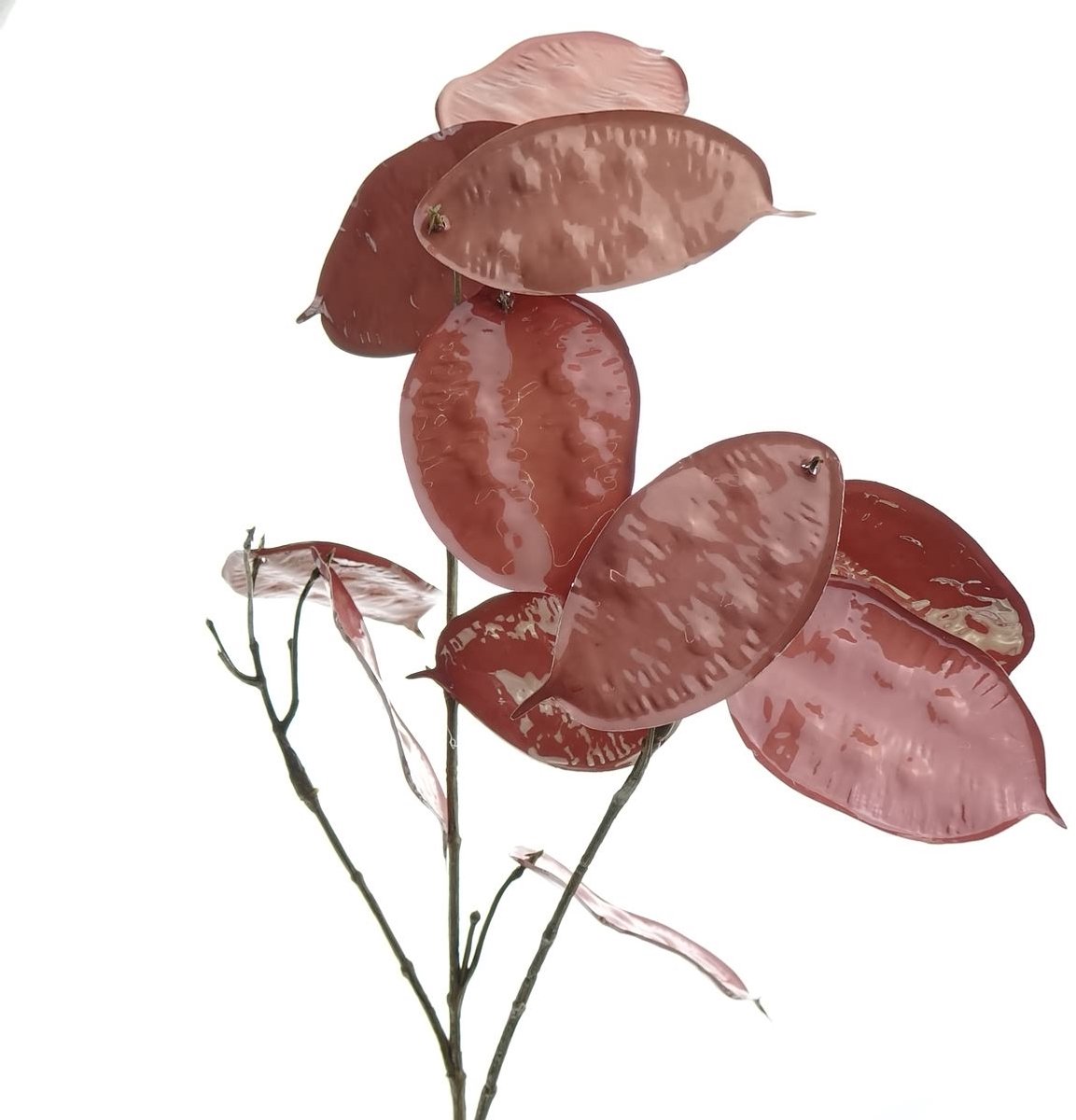 DPI Tak met Bruinrode Vruchttrossen 74 cm - Kunstplanten
