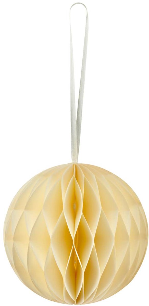 Gasper Kersthanger bal naturel wit magneetsluiting Ø 10 cm