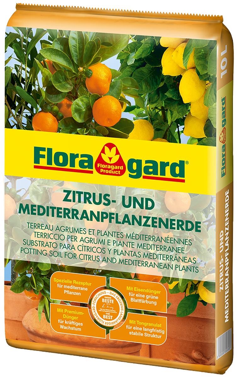 Floragard Citrus- en mediterrane plantengrond - 10 liter