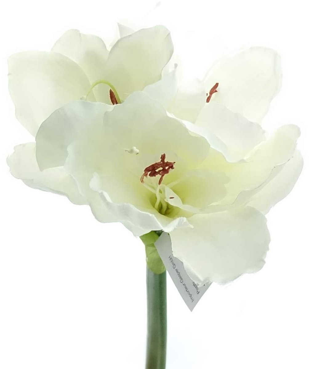 Gasper amaryllis wit 66 cm - kunstbloemen