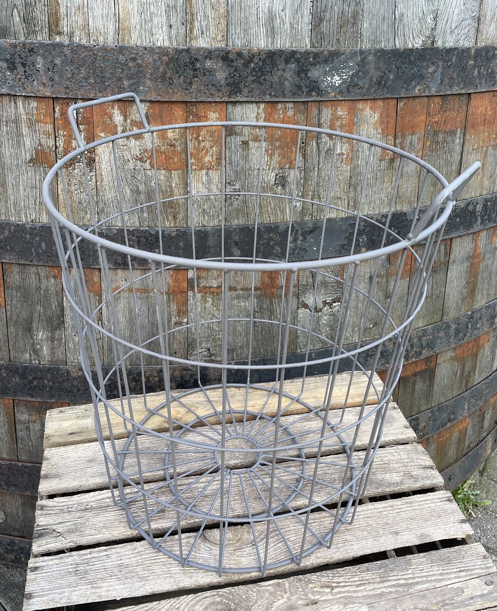 Oogstmand M van IJzer – Metalen Mand voor Oogst, Tuin en Decoratie