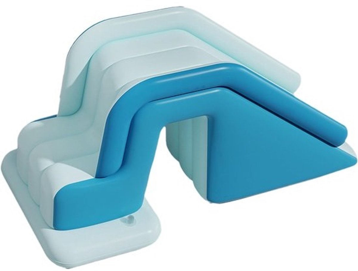 Opblaasbare Glijbaan - Waterpark Glijbaan - Zomerpret Zwembad - Antislip Helling - Zie Beschrijving - Blauw
