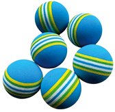 Jobber Sports Soft Training Golfballen - Foam - 6 Stuks Blauw