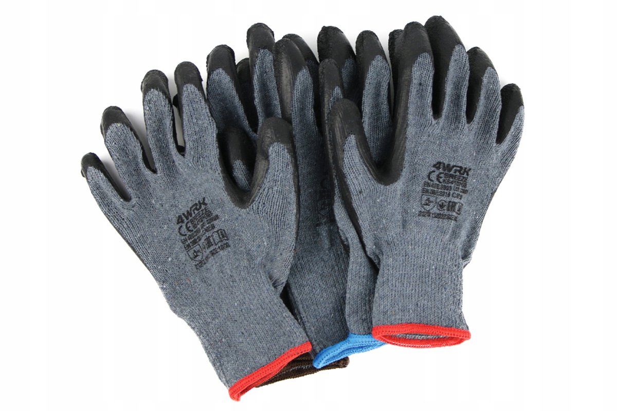 Werkhandschoenen-Veiligheidshandschoenen- Montagehandschoenen Breeze lite Hoge slijtage- en scheurbestendigheid-Hoge flexibiliteit-geschikt voor Bouw-Automotive-Mechanisch werk-Transportsector-12 paar maat- 10/XL