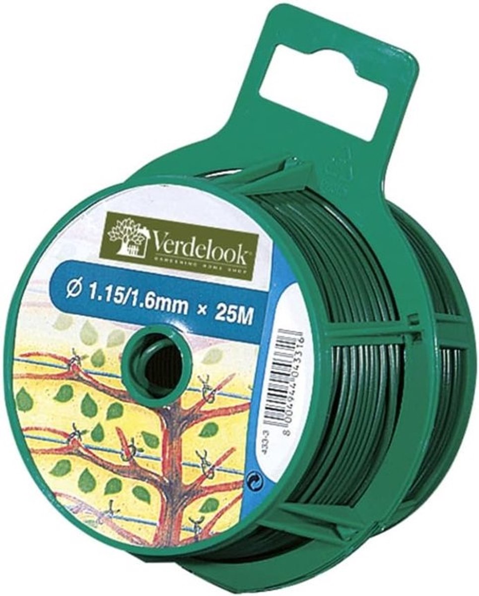 Tuinslang Spoel - Flexibele Spiraal - Water Geven - Verstevigd Materiaal - 25 Meter Lang - Groen