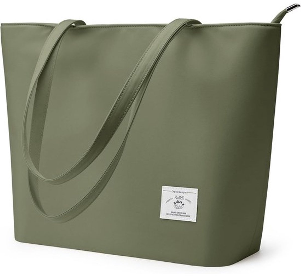 Minimalistische Draagtas voor Vrouwen - Laptop Schoudertas met Rits voor School en Werk