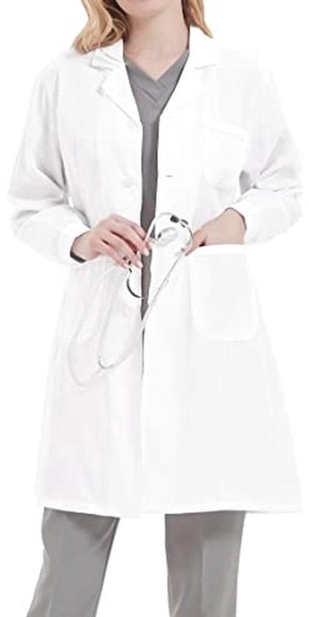 Dames Laboratoriumjas voor Cosplay en Laboratoria - Wit Labjas S-3XL