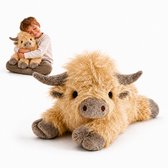Koopwijs® Verzwaringsknuffel schotse hooglander koe - Volwassenen & kinderen - 55cm/2kg - Verzwaarde knuffel - Weighted stuffed animal - Plushie - Kalmerend - Anti-stress - ADHD - Autisme