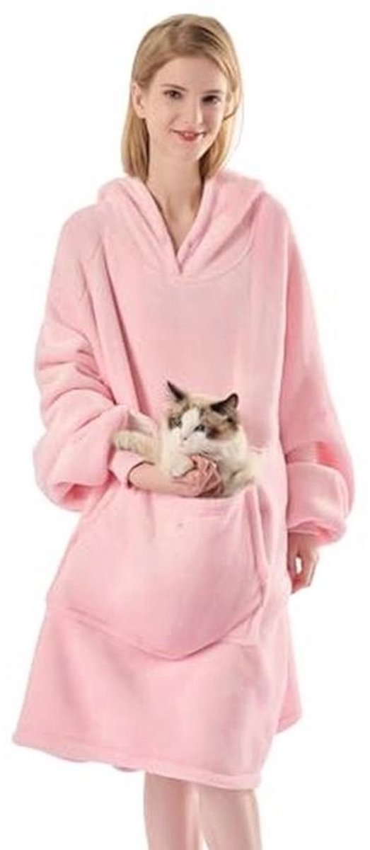 Draagbare Hoody Deken - Oversized Sherpa Capuchon als Kerst- en Verjaardagscadeau voor Moeders, Vrouwen, Vrienden en Mannen