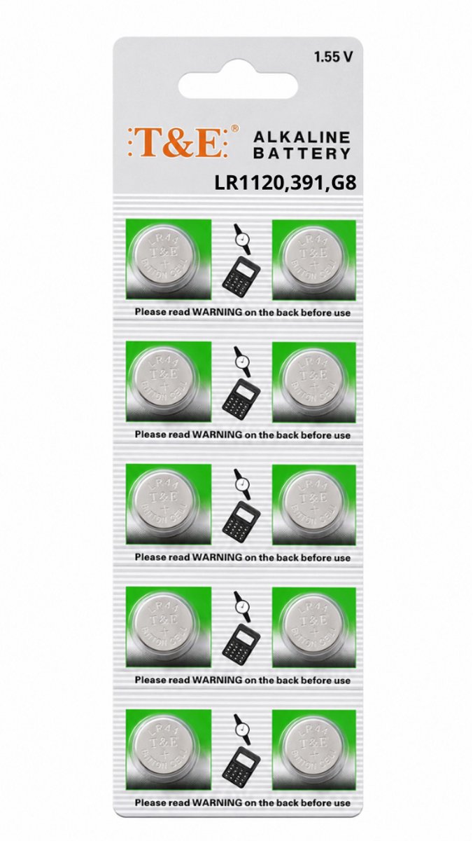 Alkaline Battery 1.55 V - LR1120,391,G8 - 1 Strip