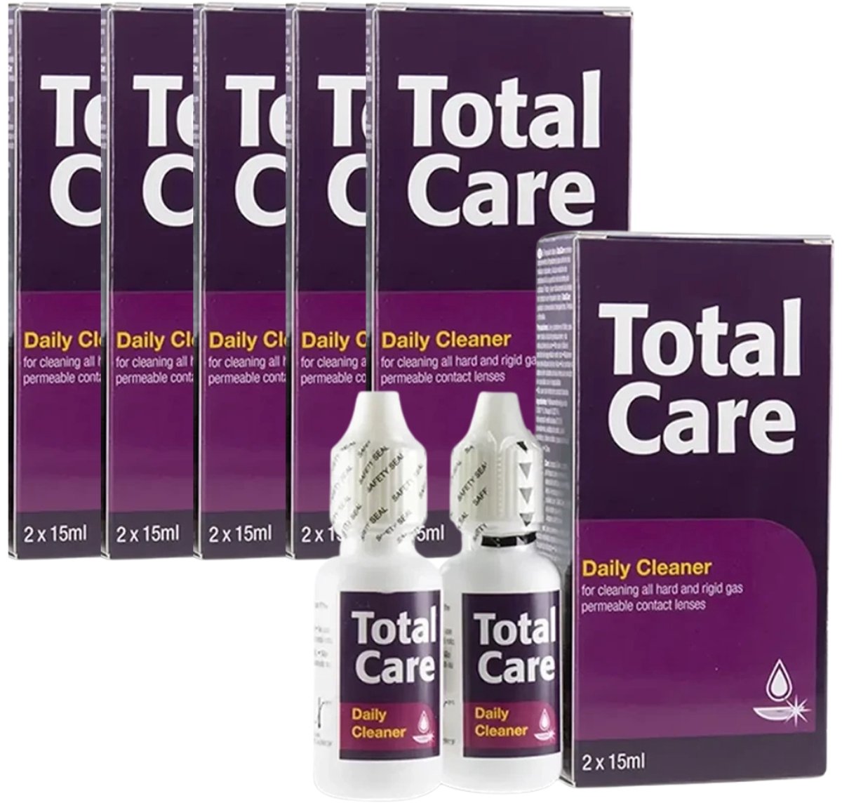 Blink TotalCare Cleaner - Premium Dagelijkse Lenzenvloeistof voor Harde Contactlenzen - Conserveermiddelvrij - Reisformaat - 12 x 15 ml