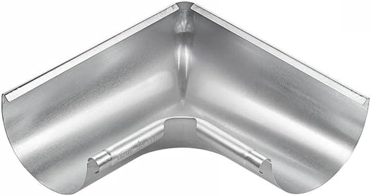 Goothoek binnenhoek - Halfrond dakgoot - Waterafvoer regelen - Maat RG 333 - 153 mm doorsnede - Zink