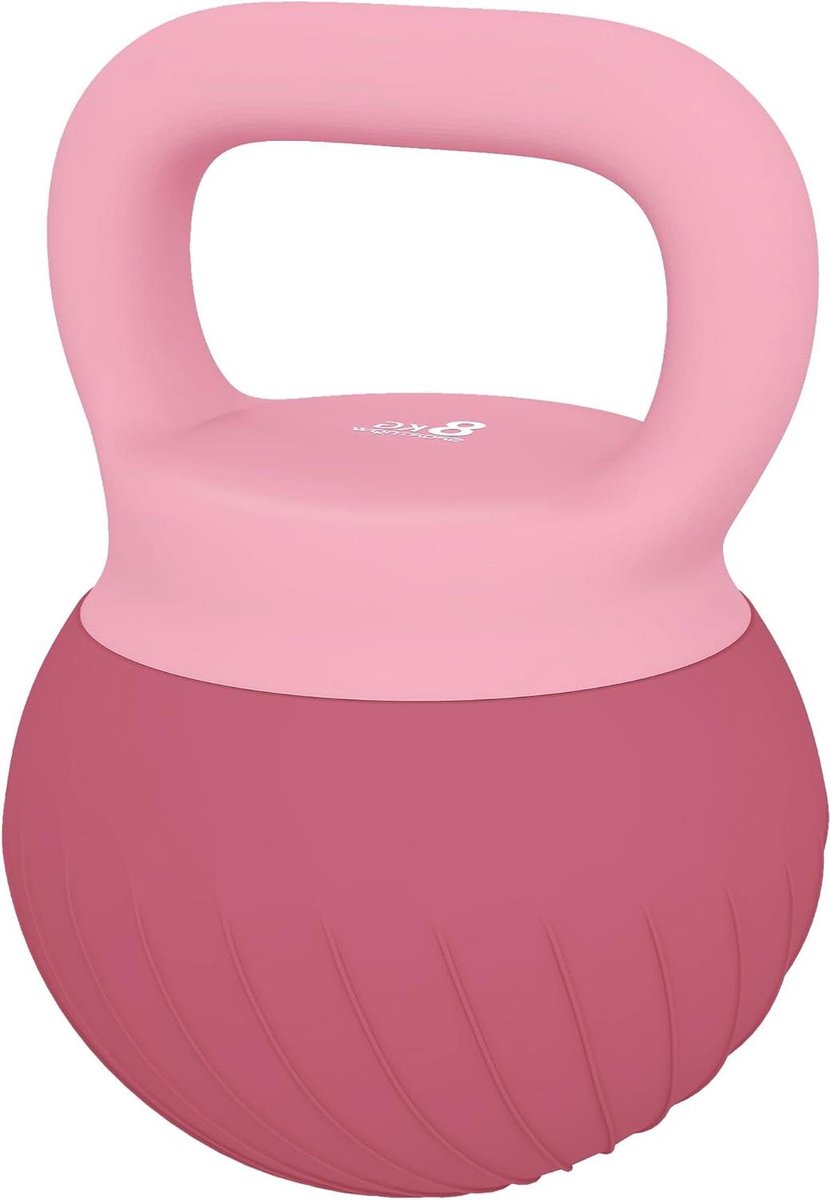 Zachte Kettlebell - Gewichtstraining Gewicht - Thuis Krachttraining - Stabiele Platte Bodem - 6 kg - Roze