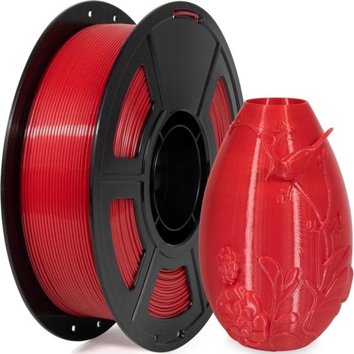 PETG 3D Printer Filament 1.75 mm 1KG Rood - Hoge Precisie voor 3D Printing