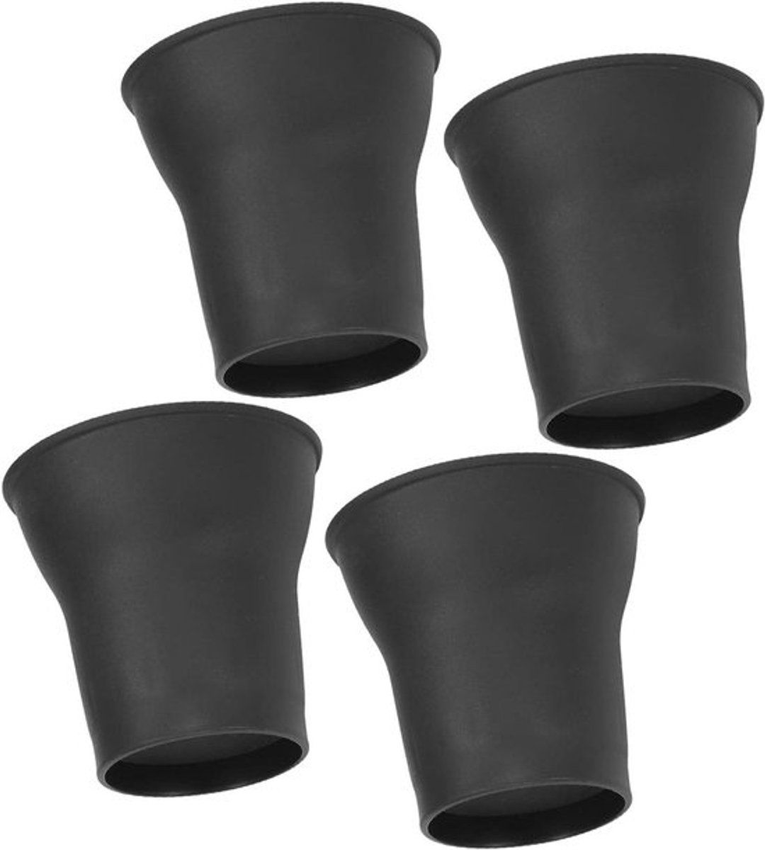 4x Verstelbare Meubelverhogers Zwart - 15 cm Hoogteverhogers voor Bank, Bed en Tafel met Antislip Pads