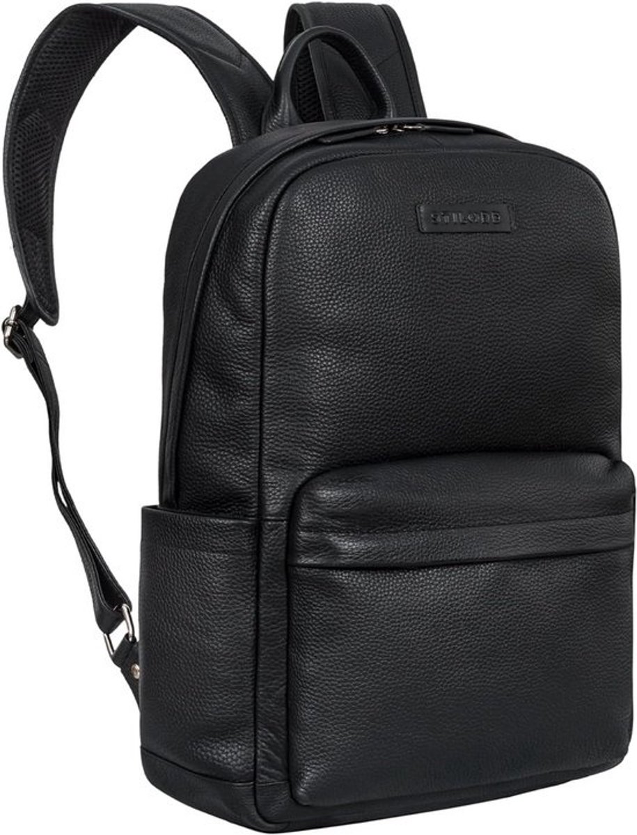 Vintage Leren Laptop Rugzak 15 Inch - Premium Kwaliteit met Veel Vakjes en Trolley Bevestigingssysteem