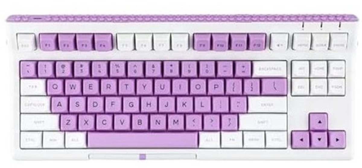 Mechanisch Toetsenbord 87 Toetsen TKL - Hot Swappable met RGB Verlichting en Duurzame Batterij