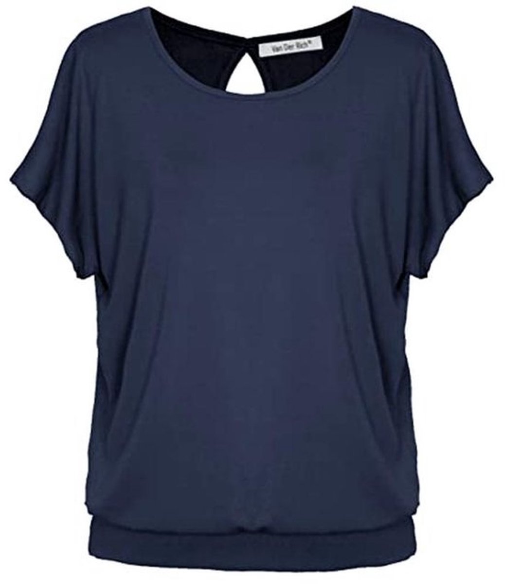 T-shirt met Open Rug voor Dames - Made in Italy