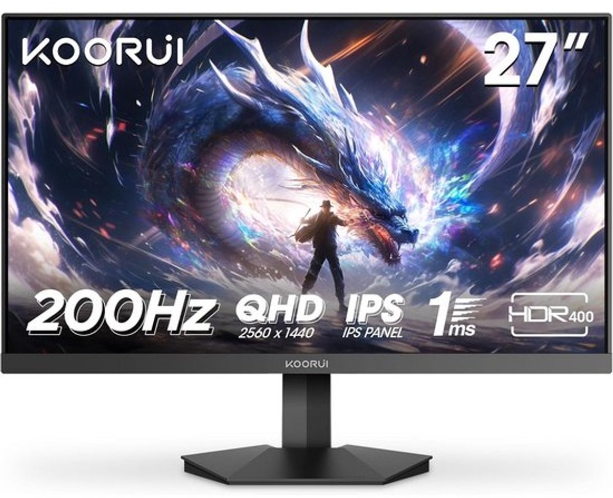 27 Inch QHD Gaming Monitor 200Hz IPS 1ms HDR