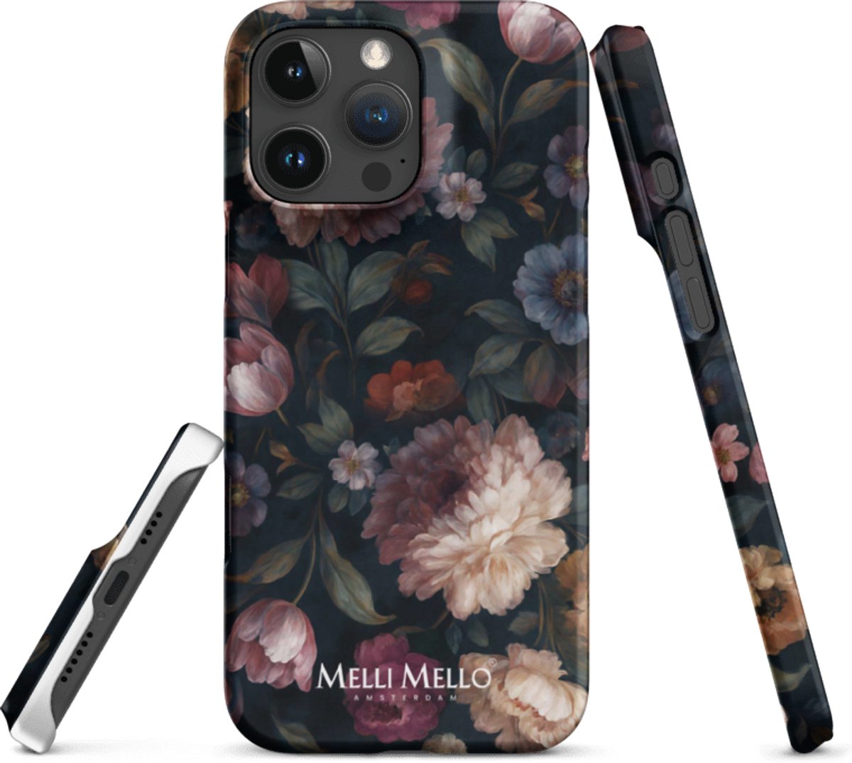 Melli Mello Telefoonhoesje Noir Bloom (Hard Case) - Apple iPhone 16 Pro Max