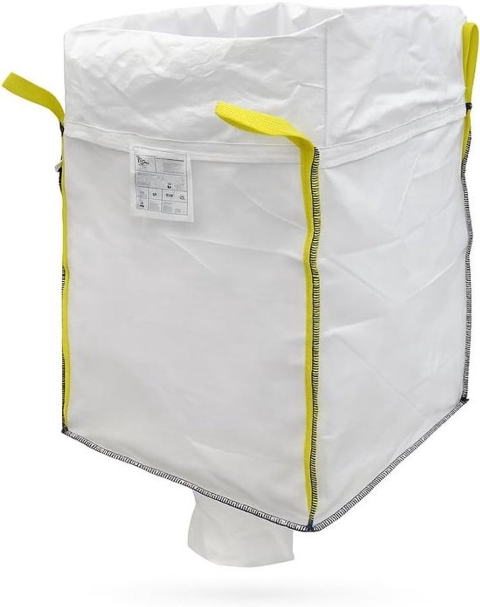 Big Bag - Afvalzak - Bulk Goederen Transport - Met Vulschort Uitloop - 90x90x110cm