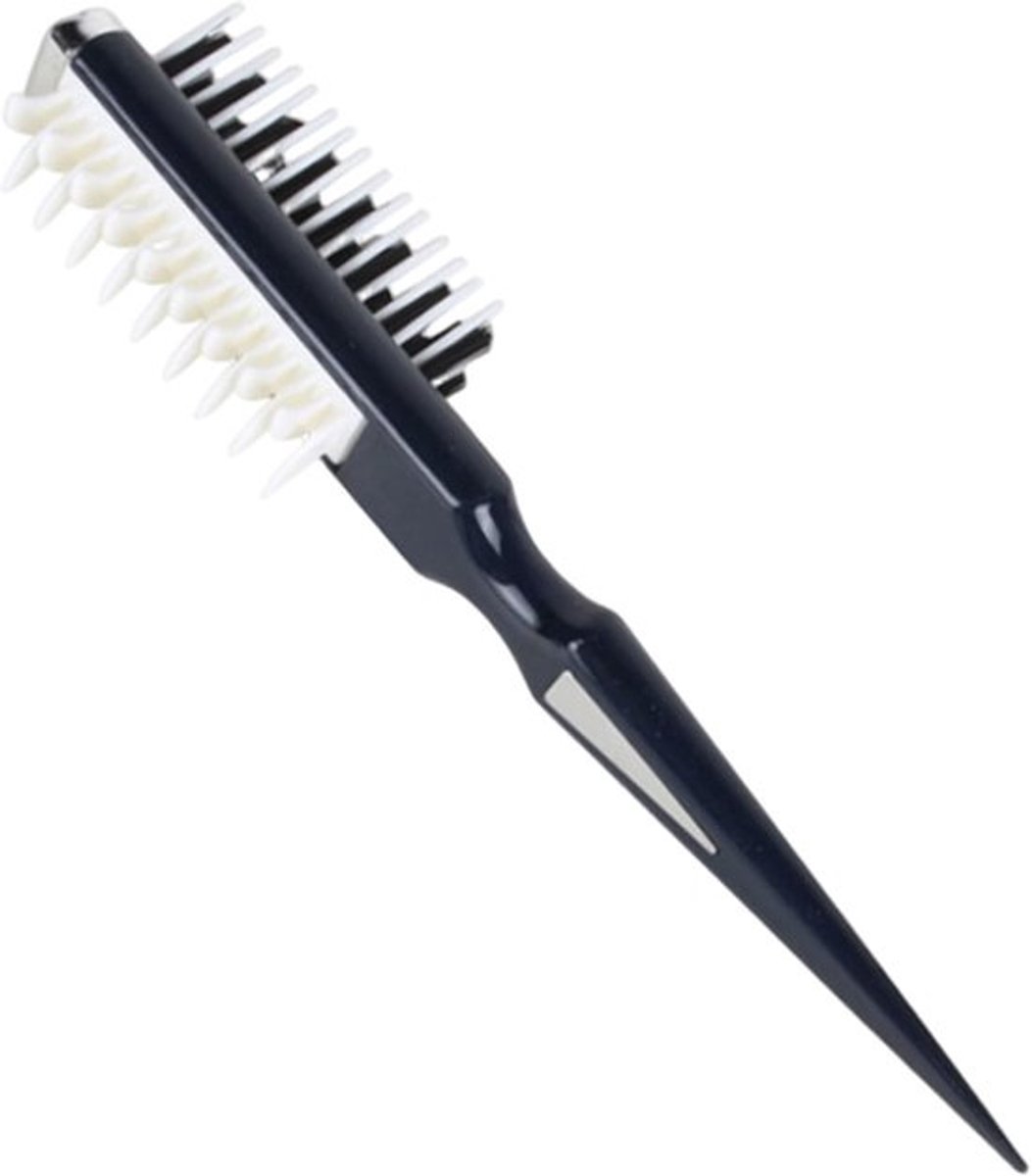 Haarplagerborstel Stylingkam - Volume Borstel - Haar Styling - Dubbelzijdig Ontwerp - 30 x 5 x 3 cm - Zwart