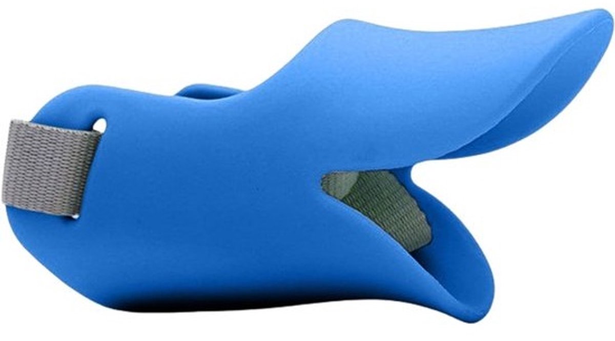 Hondenmuilkorf Eendenmond - Anti-bijt muilkorf - Voorkomen van bijten - Grote ventilatieopeningen - Maat S - Blauw