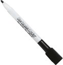 Marqueur blanc pour tableau blanc avec capuchon noir et le texte 'ReWritables Dry-Erase Sec-efface'.
