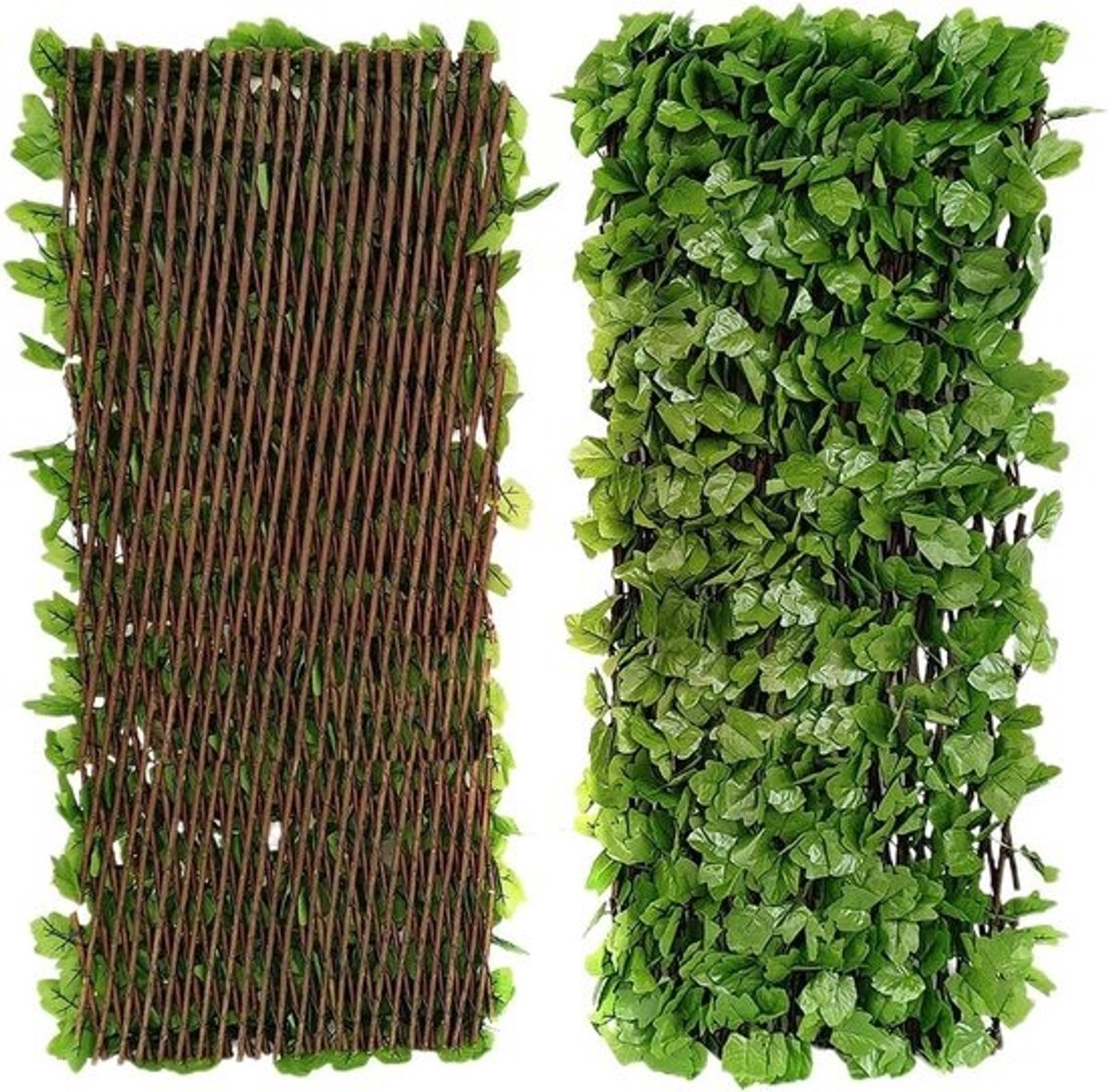 Privacyscherm Omheining - Kunstplanten Decoratief - Balkon Afschermen - Onderhoudsvrij - 40 cm - Groen