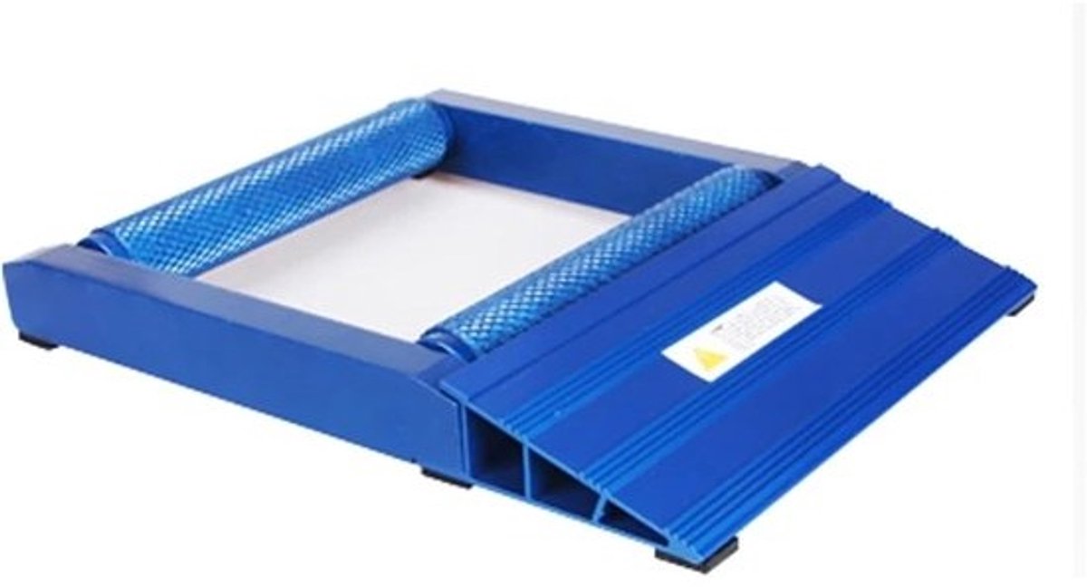 Motorfiets Rollerbank - Wielketting Plank - Onderhoud Motor - Duurzame Aluminium Constructie - 31x35x23 cm - Blauw