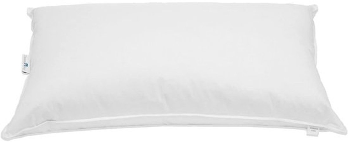 Donzen Stap Kussen - Zachte Microvezel - Comfortabel Slapen - Hypoallergeen Vulling - 50 x 50 cm - Wit