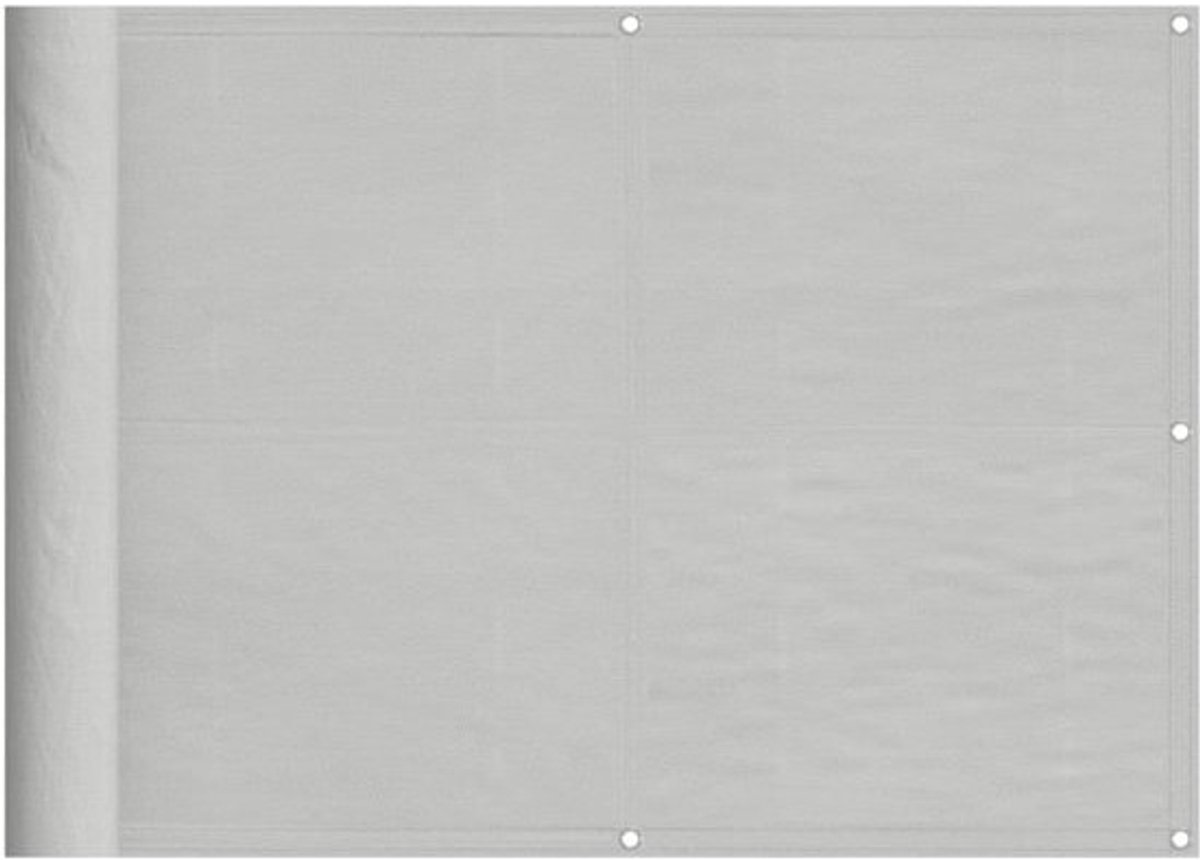 Balkonscherm - Inkijkbescherming - Privacy Genieten - Water- en UV-bestendig - 75 x 300 cm - Lichtgrijs