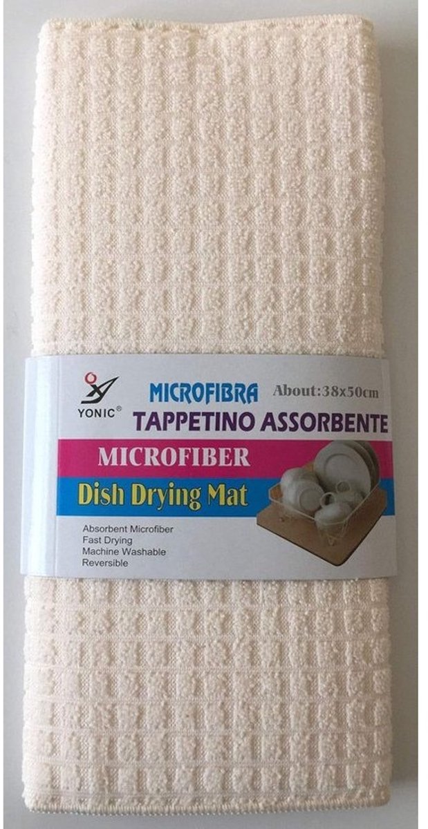 Absorberende Microvezel Glaslegger voor Drogen - 38x50 cm