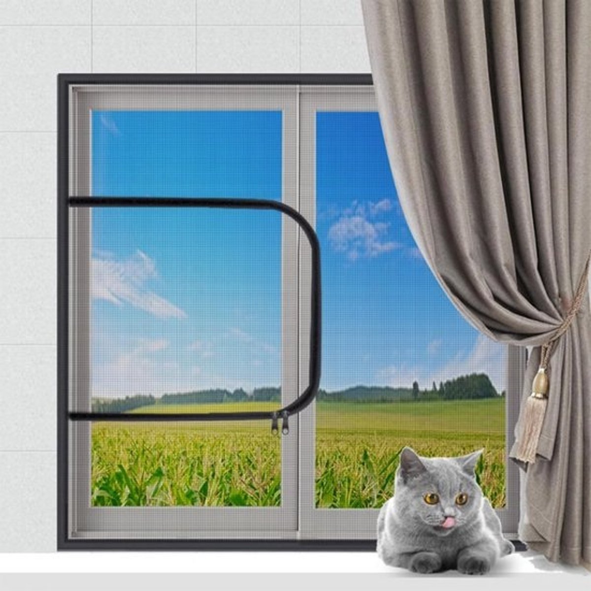 Houd Katten Veilig Binnen: Maatwerk Hor voor Raam en Balkon