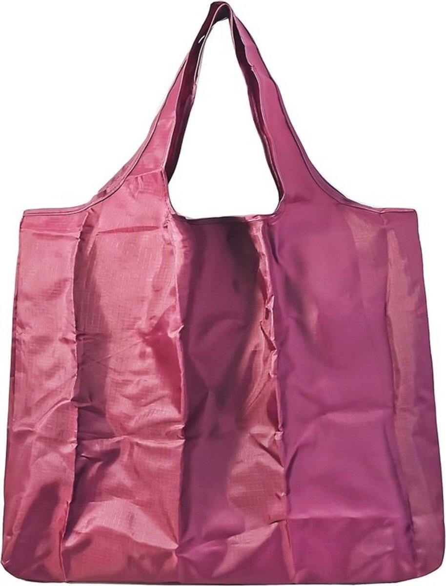 Grote opvouwbare tas 43 x 66 cm - herbruikbare, lichte boodschappentas voor winkelen en reizen
