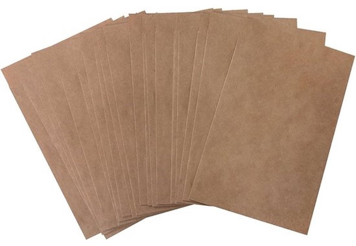 50 Kleine Kraftpapieren Zakjes Natuurlijk Bruin Craft Papier 8,5 x 13,2 cm