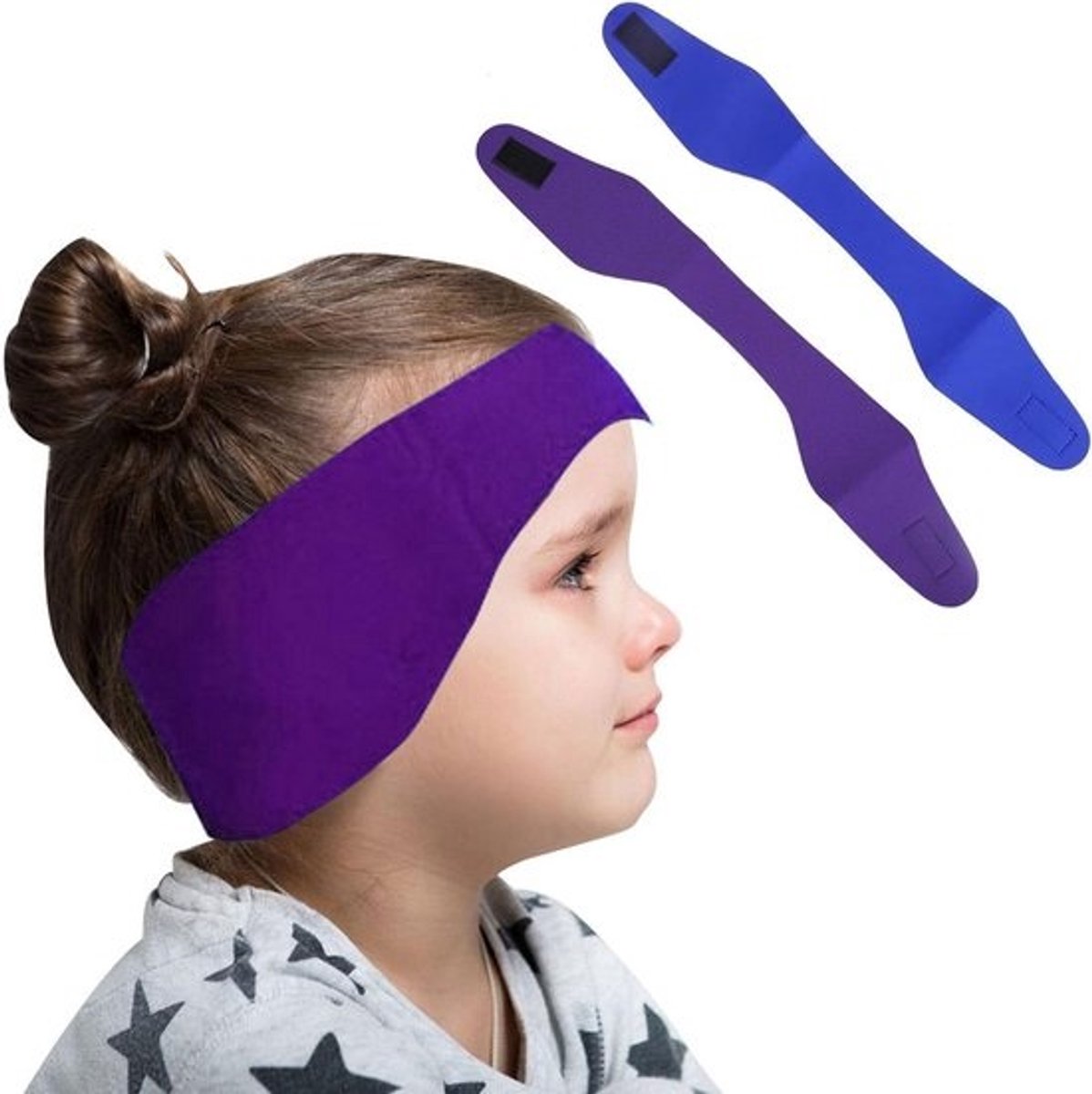 2x Neopreen Zwemhoofdband met Oorbescherming voor Kinderen en Volwassenen - Waterdicht